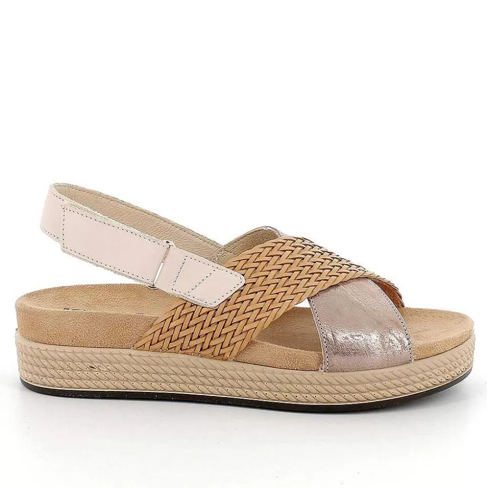 Caramel Women'S Leather Sandals-Igi&Co Hot