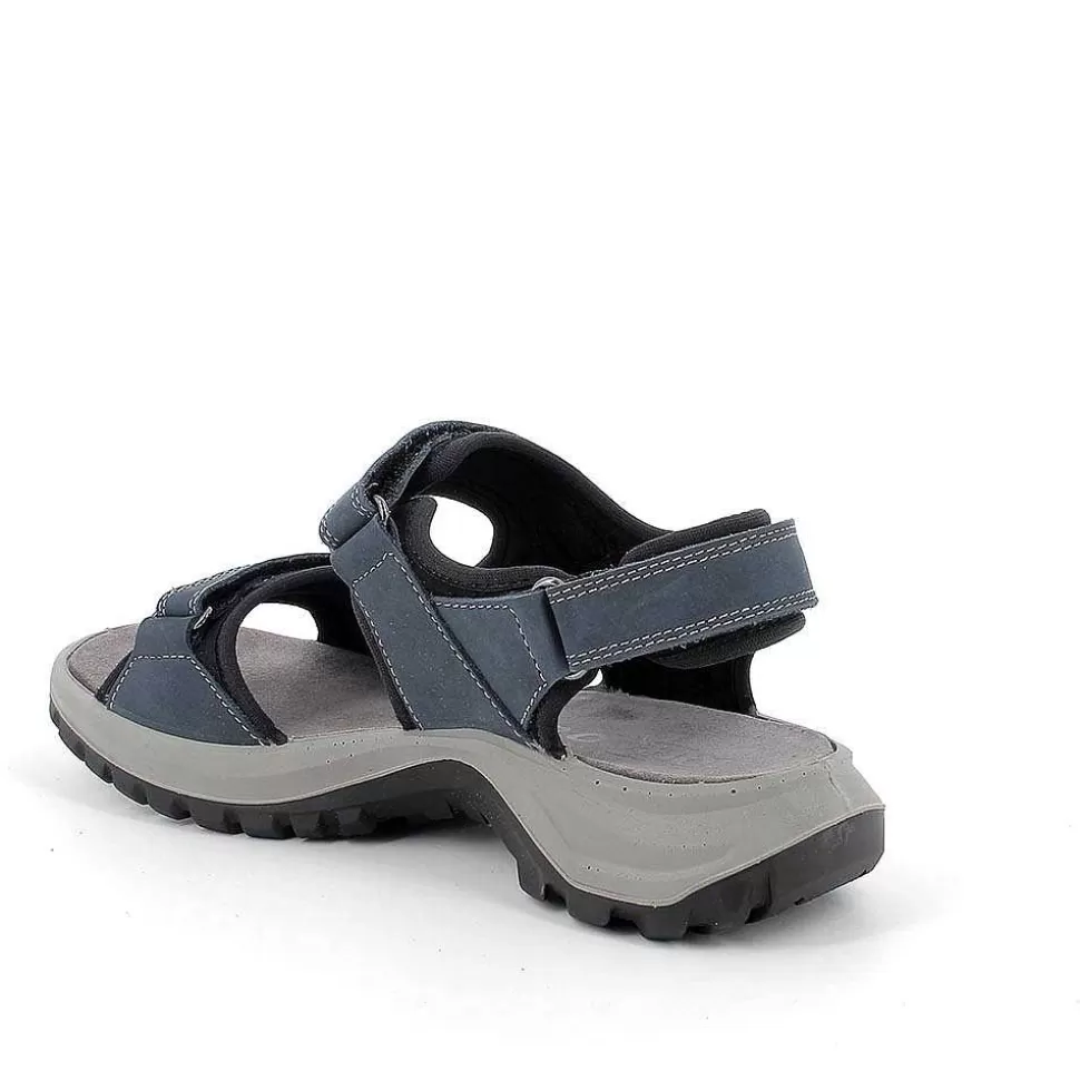 Light Blue Women'S Leather Sandals-Igi&Co Sale